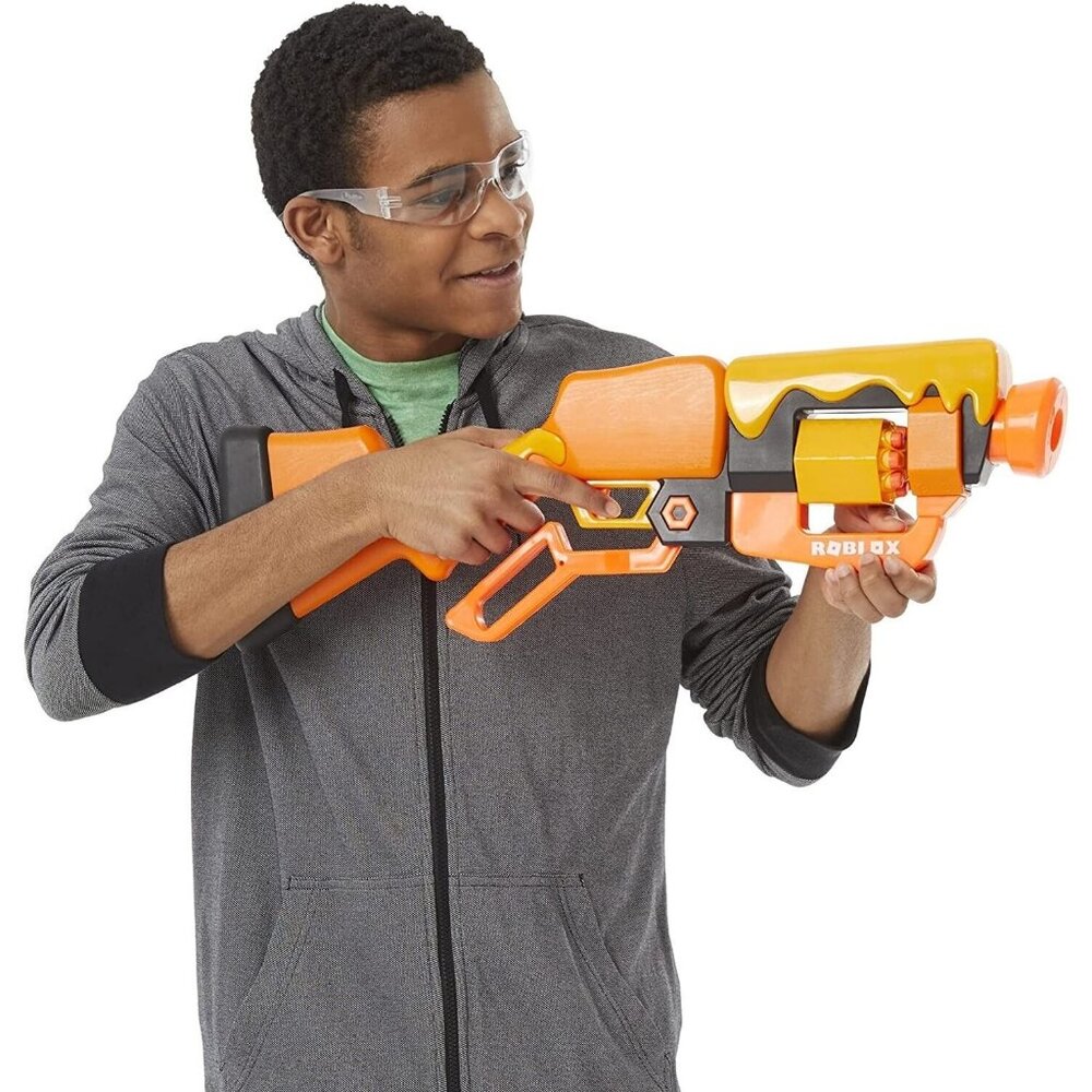 Nerf Roblox Adopt Me! Bees! Lever Action Dart Blaster Gun Zero Fuss Box!